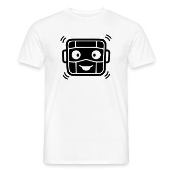 Robot urbain | Graffiti et art de rue - T-shirt homme - blanc - Devant - AI Model Male 178 dark (178cm)