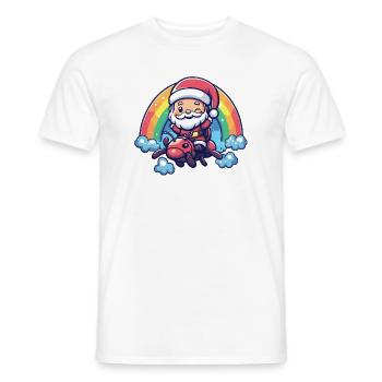 Ant Santa Claus Christmas - Men's T-Shirt - white - Front - AI Model Male 178 dark (178cm)