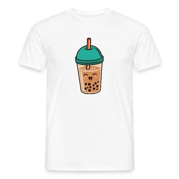 Bubble Tea Kawaii Boba Tea Milk Tea Asian - Men's T-Shirt - white - Front - AI Model Male 178 dark (178cm)