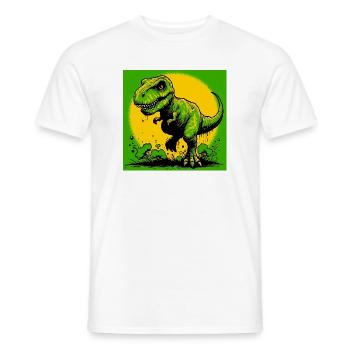 Dinosaurier - Männer T-Shirt - Weiß - Vorne - AI Model Male 178 dark (178cm)