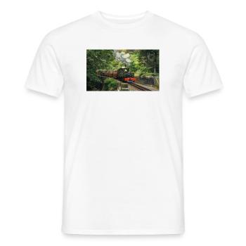 Ffestiniog Idyll - Männer T-Shirt - Weiß - Vorne - AI Model Male 178 dark (178cm)