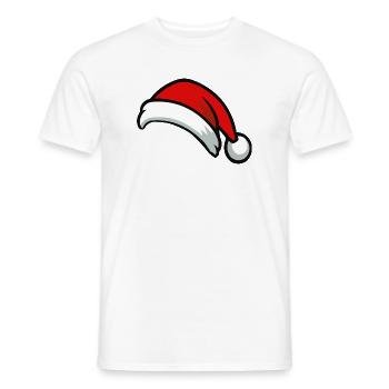 Santa Hut Graphic - Männer T-Shirt - Weiß - Vorne - AI Model Male 178 dark (178cm)