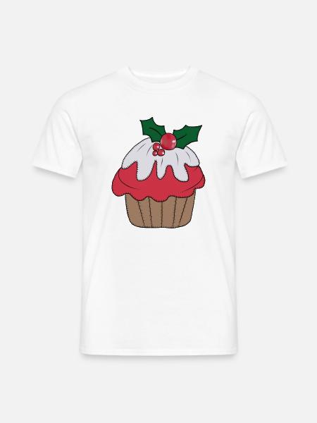 Weihnachtsmuffin - Männer T-Shirt - Weiß