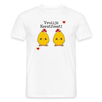 Frohe Weihnachtsküken - Männer T-Shirt - Weiß - Vorne - AI Model Male 178 dark (178cm)