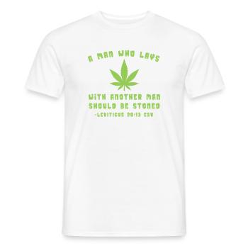 Green freedom and diversity - Men's T-Shirt - white - Front - AI Model Male 178 dark (178cm)