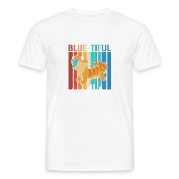 Blue Tongue Lizard - Men's T-Shirt - white - Front - AI Model Male 178 dark (178cm)
