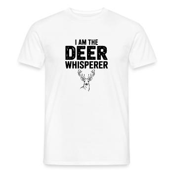 Ich bin der Hirschflüsterer - Männer T-Shirt - Weiß - Vorne - AI Model Male 178 dark (178cm)