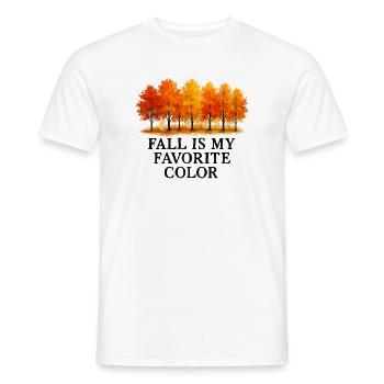 Der Herbst ist meine Lieblingsfarbe Herbstliebhabe - Männer T-Shirt - Weiß - Vorne - AI Model Male 178 dark (178cm)