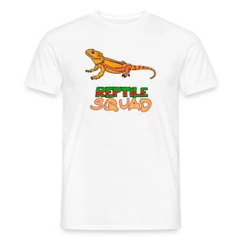 Reptile Squad Bartagame Fun Design - Männer T-Shirt - Weiß - Vorne - AI Model Male 178 dark (178cm)