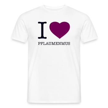 J’adore la confiture de prunes - T-shirt homme - blanc - Devant - AI Model Male 178 dark (178cm)