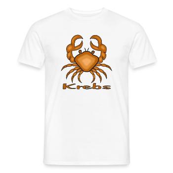 Sternzeichen Krebs - Männer T-Shirt - Weiß - Vorne - AI Model Male 178 dark (178cm)
