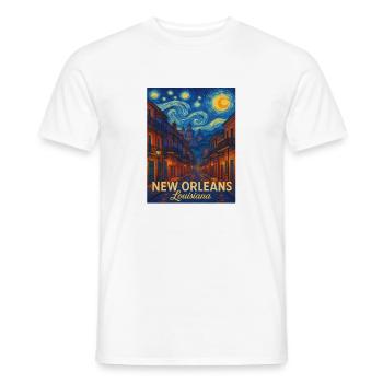 New Orleans Louisiana - Männer T-Shirt - Weiß - Vorne - AI Model Male 178 dark (178cm)
