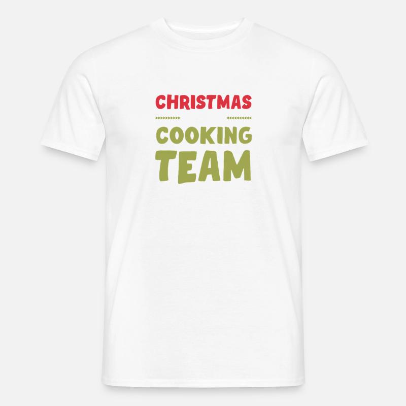 Weihnachts Kochen Backen Team - Männer T-Shirt - Weiß