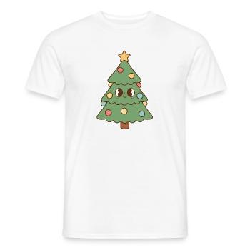 Christmas tree - Men's T-Shirt - white - Front - AI Model Male 178 dark (178cm)