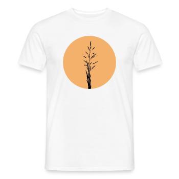  Silhouette in Sunset Circle - Men's T-Shirt - white - Front - AI Model Male 178 dark (178cm)