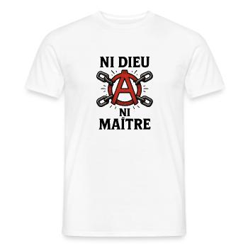 Anarchie – Punk – Revolution - Männer T-Shirt - Weiß - Vorne - AI Model Male 178 dark (178cm)