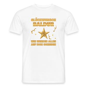 Colleague Baldur - Men's T-Shirt - white - Front - AI Model Male 178 dark (178cm)