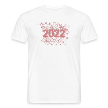 2022 - Männer T-Shirt - Weiß - Vorne - AI Model Male 178 dark (178cm)