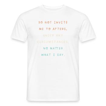Techno House, Electro Festival, Hardstyle, EDM - T-shirt homme - blanc - Devant - AI Model Male 178 dark (178cm)