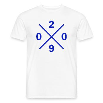 Indicatif téléphonique 0209 Gelsenkirchen Ruhrpott Merch - T-shirt homme - blanc - Devant - AI Model Male 178 dark (178cm)
