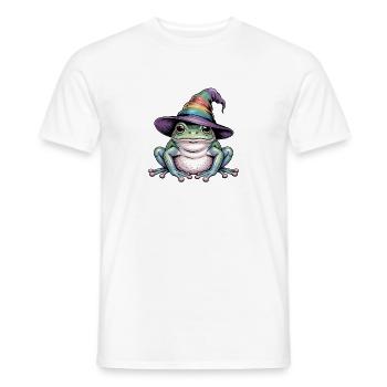 Magic Frog - Funny Frog T-Shirt - Men's T-Shirt - white - Front - AI Model Male 178 dark (178cm)