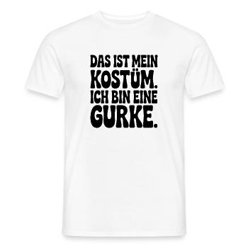 Concombre C’est mon concombre Costume Carnaval Carnaval - T-shirt homme - blanc - Devant - AI Model Male 178 dark (178cm)