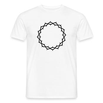 Dornenkrone - Männer T-Shirt - Weiß - Vorne - AI Model Male 178 dark (178cm)