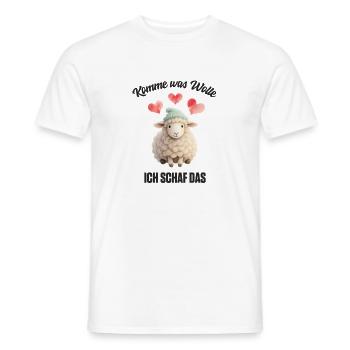 Come what do I want sheep that - Men's T-Shirt - white - Front - AI Model Male 178 dark (178cm)