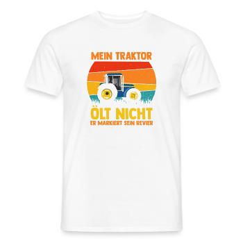 Landwirt Bauernhof Farmer Bauer Traktor - Männer T-Shirt - Weiß - Vorne - AI Model Male 178 dark (178cm)