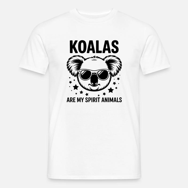 Koala Spruch Koalas Lustiges Koala Geschenk - Männer T-Shirt - Weiß