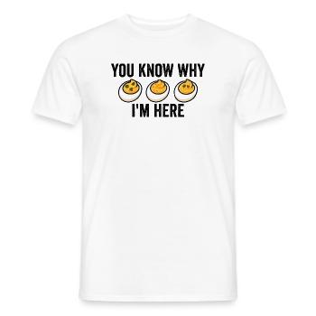 Vous savez pourquoi je suis ici : l’évier de Thanksgiving - T-shirt homme - blanc - Devant - AI Model Male 178 dark (178cm)