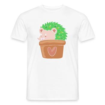 Plant Cactus Cacti - Men's T-Shirt - white - Front - AI Model Male 178 dark (178cm)