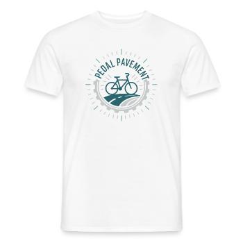 Pedal Pavement - Männer T-Shirt - Weiß - Vorne - AI Model Male 178 dark (178cm)