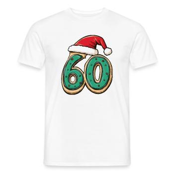 60 Number Biscuit Christmas - Men's T-Shirt - white - Front - AI Model Male 178 dark (178cm)