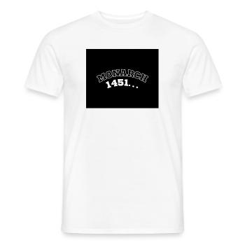 Monarch 1451 Chronik - Männer T-Shirt - Weiß - Vorne - AI Model Male 178 dark (178cm)