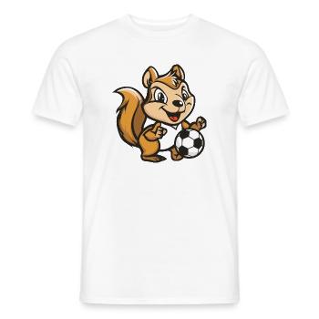 Squirrel Football - Men's T-Shirt - white - Front - AI Model Male 178 dark (178cm)