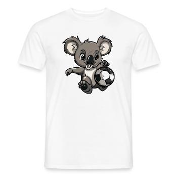 Koala Fußball Comic - Männer T-Shirt - Weiß - Vorne - AI Model Male 178 dark (178cm)