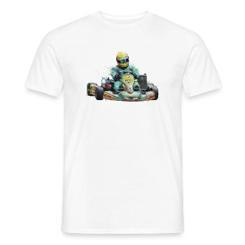 Kart - T-shirt homme - blanc - Devant - AI Model Male 178 dark (178cm)
