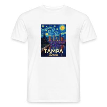 Tampa Florida - Männer T-Shirt - Weiß - Vorne - AI Model Male 178 dark (178cm)