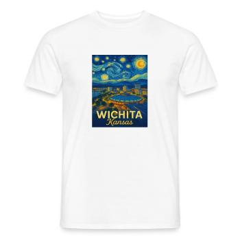 Wichita Kansas - Männer T-Shirt - Weiß - Vorne - AI Model Male 178 dark (178cm)
