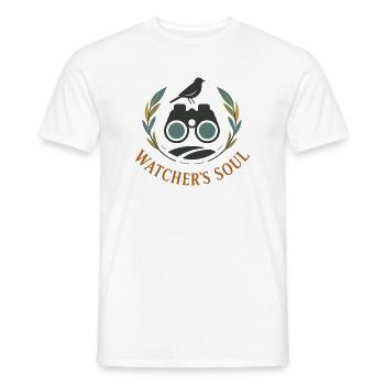 Watcher's Soul - Men's T-Shirt - white - Front - AI Model Male 178 dark (178cm)