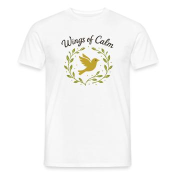 Wings of Calm - Männer T-Shirt - Weiß - Vorne - AI Model Male 178 dark (178cm)