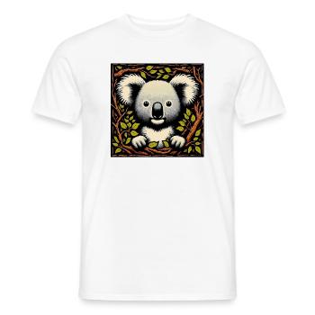 Koala - T-shirt homme - blanc - Devant - AI Model Male 178 dark (178cm)