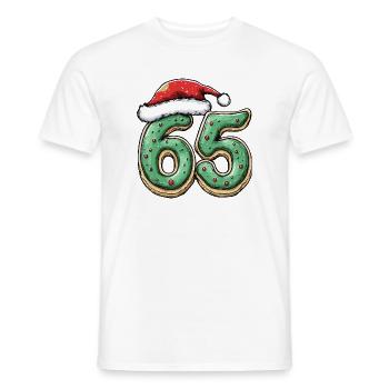 65 chiffres Cookie Noël - T-shirt homme - blanc - Devant - AI Model Male 178 dark (178cm)