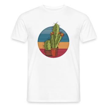 Flowers - Men's T-Shirt - white - Front - AI Model Male 178 dark (178cm)
