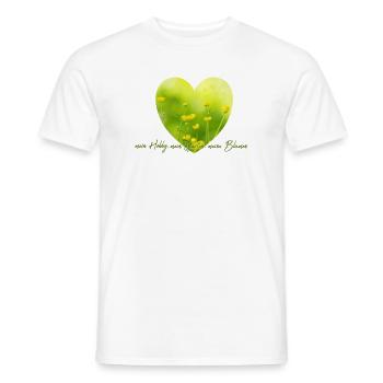 Herzblume Gartenliebe Hahnenfuss Garten Gärtner - Männer T-Shirt - Weiß - Vorne - AI Model Male 178 dark (178cm)