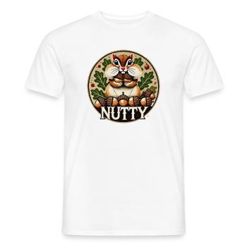 Nussiger Chipmunk Harvest Charm - Männer T-Shirt - Weiß - Vorne - AI Model Male 178 dark (178cm)