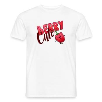 Berry Cute Himbeere - Männer T-Shirt - Weiß - Vorne - AI Model Male 178 dark (178cm)