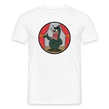 Cactus Showman on Stage - Men's T-Shirt - white - Front - AI Model Male 178 dark (178cm)