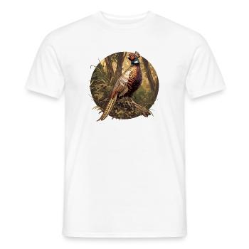 Pheasants Pheasant - Men's T-Shirt - white - Front - AI Model Male 178 dark (178cm)